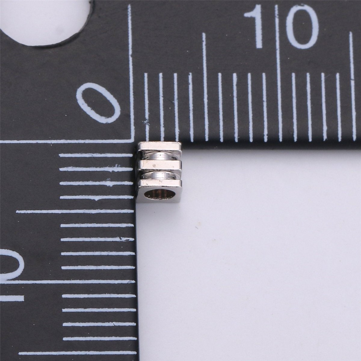 3mm Silver Cube Beads, Spacer Beads, Cubes, Cube Beads, Geometric Beads, Bracelet Beads, Rhodium Plated Findings, B-219