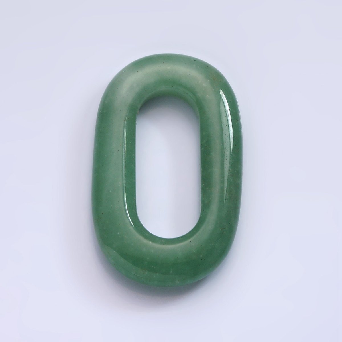 40mm Aventurine Natural Gemstone Open Oblong Rectangular Jewelry Findings | Z-543