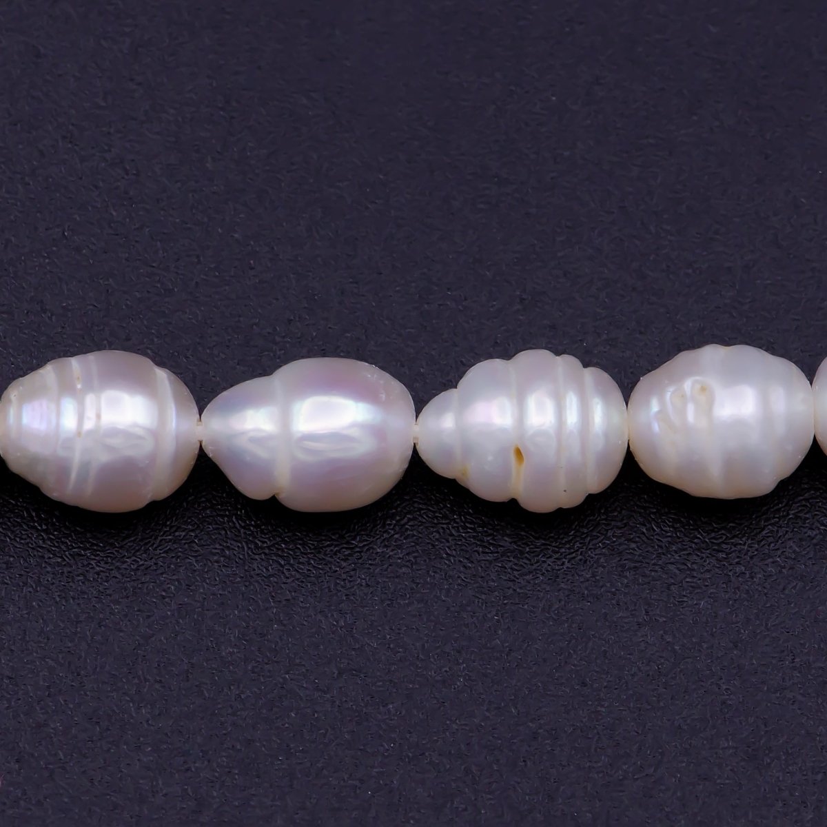 4.5mm - 5.8mm Ringed Nugget Freshwater Pearl Bead Strand | WA-817 Clearance Pricing