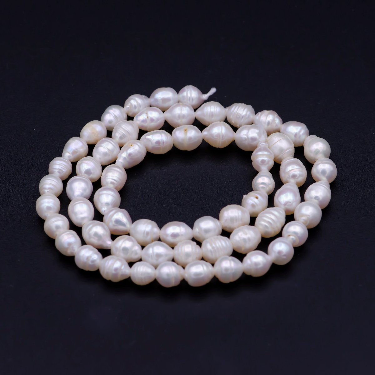 4.5mm - 5.8mm Ringed Nugget Freshwater Pearl Bead Strand | WA-817 Clearance Pricing