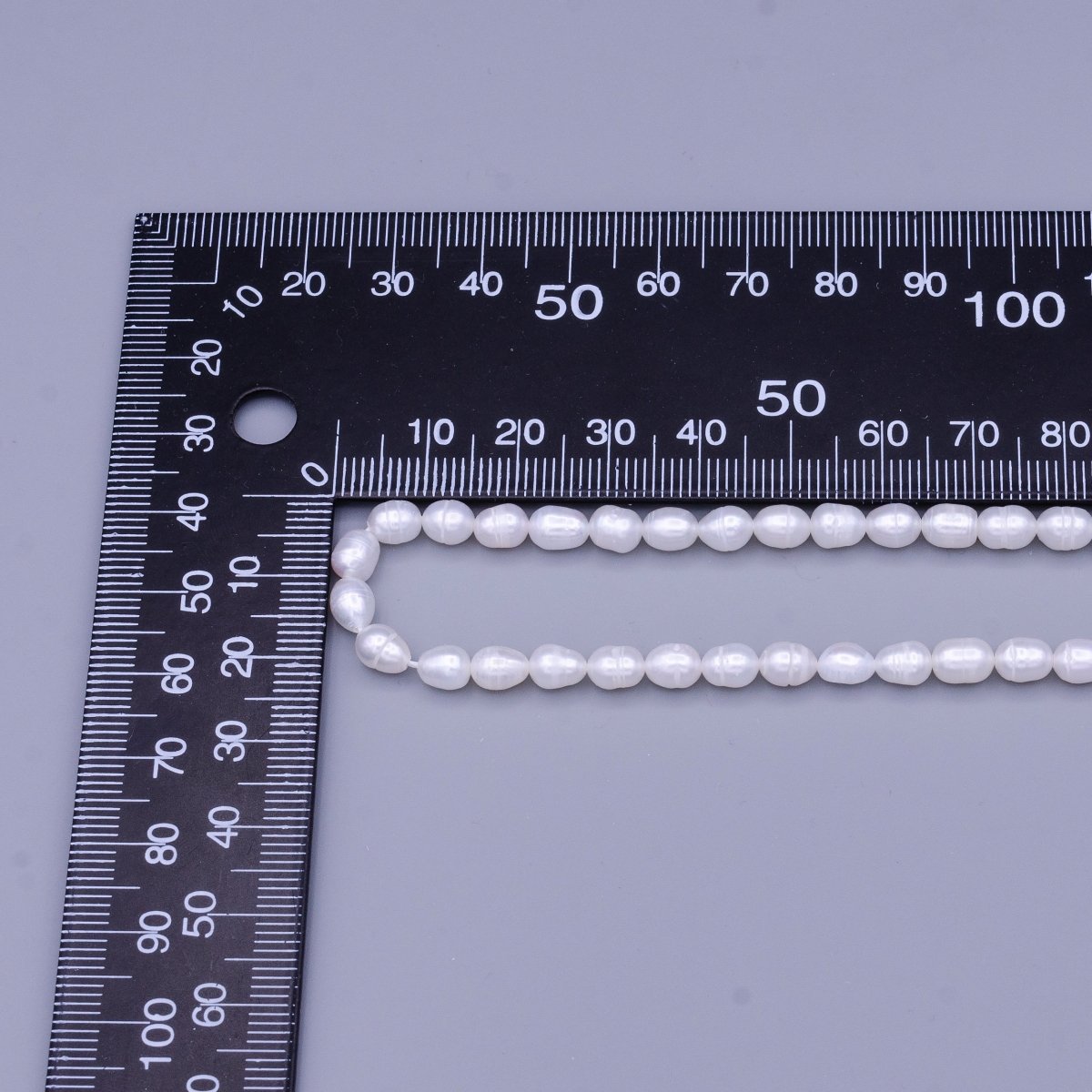 4.8mm Ringed Oval Freshwater Pearl 60 Pieces/Strand Jewelry Making Findings Supply | WA-1668 Clearance Pricing