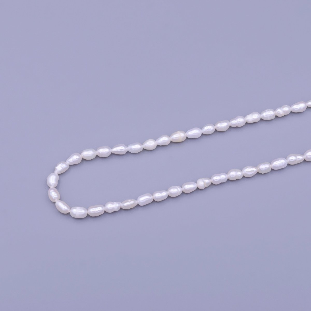 4mm Ringed Freshwater Pearl Strand Jewelry Making Findings Supply | WA-1662 Clearance Pricing