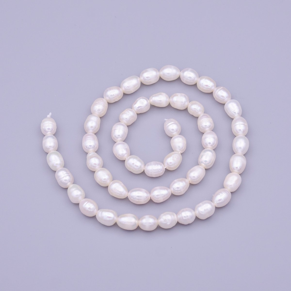 5.5mm AAA Natural White Freshwater Pearls Beads 51pcs Full Strand | WA-1325 Clearance Pricing