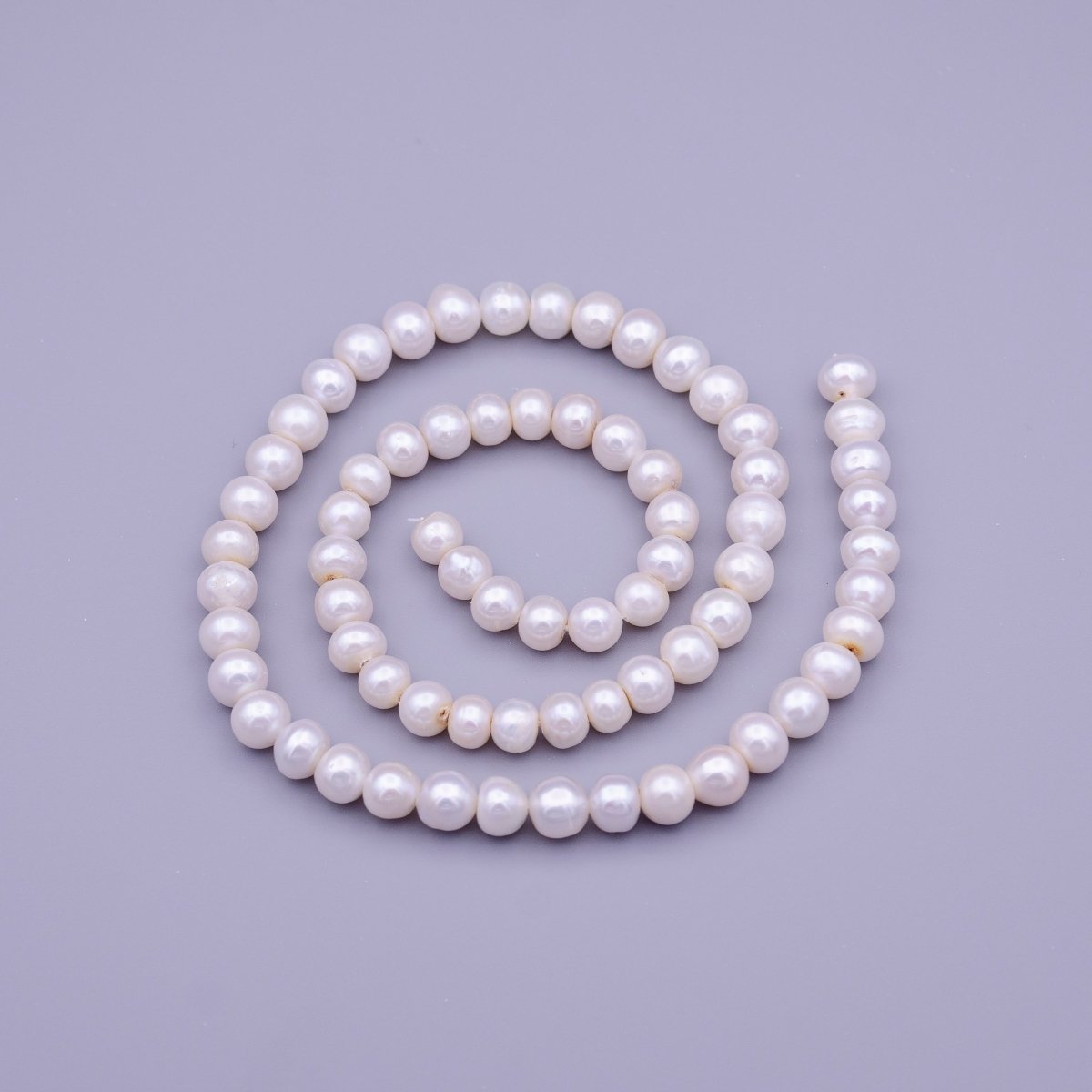 6.5mm Natural AAA Nugget Freshwater Pearl Bead 70pcs Full Strand | WA-1322 Clearance Pricing