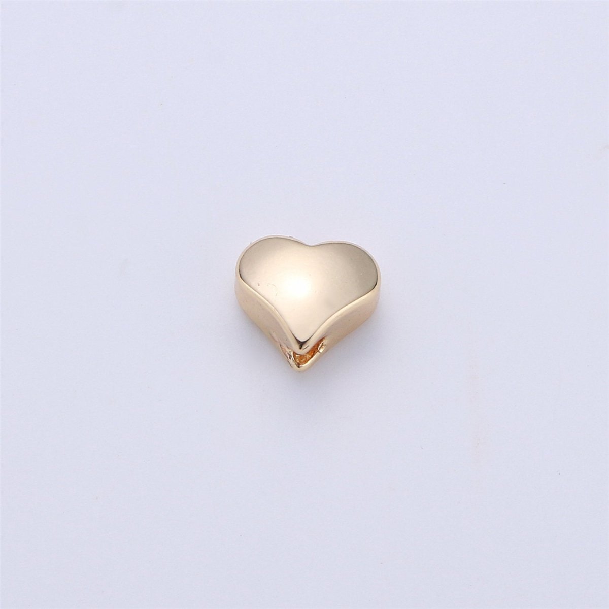 6mm Dainty Heart Bead Charm for Bracelet Necklace Charm in 14k gold filled, B-226