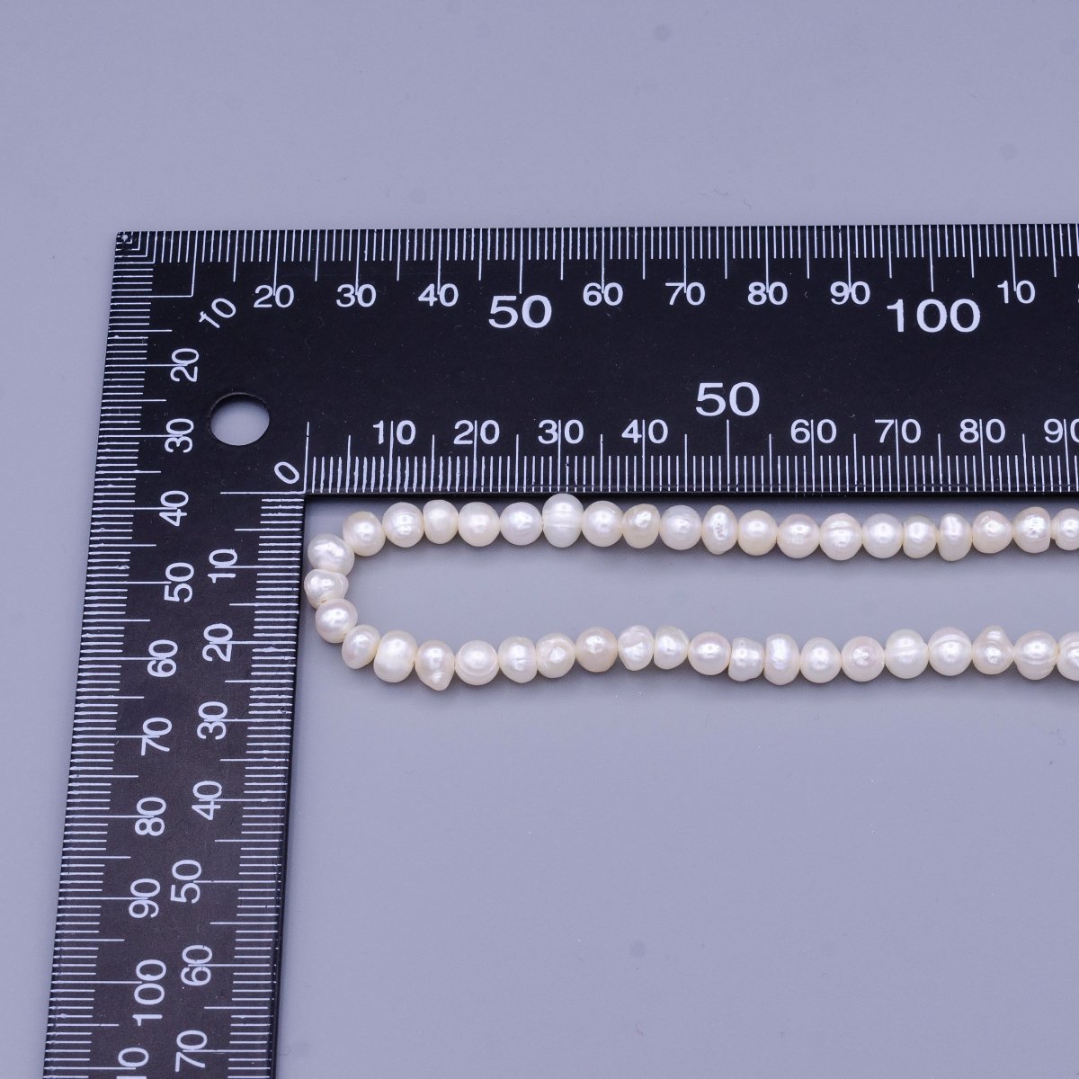 6mm Ringed Button Freshwater Pearl 70 Pieces/Strand Jewelry Making Findings | WA-1671 Clearance Pricing