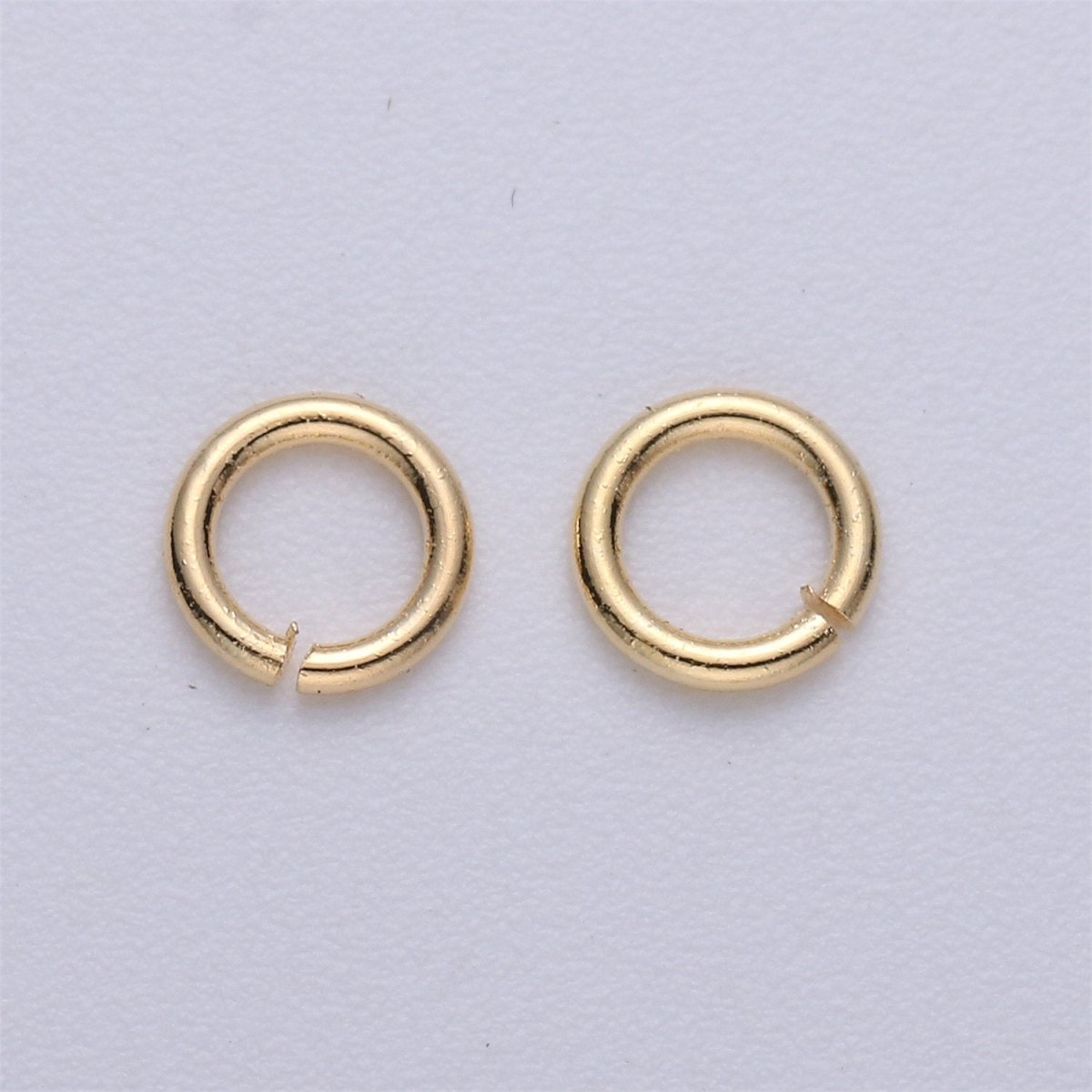 90pcs 6mm Gold Filled Open Jump Ring  6mm outer 18 gauge / 1mm, Rose Gold, Rhodium Plated, Black Gun Metal O jump Ring for supply SP1598 ~ SP1601