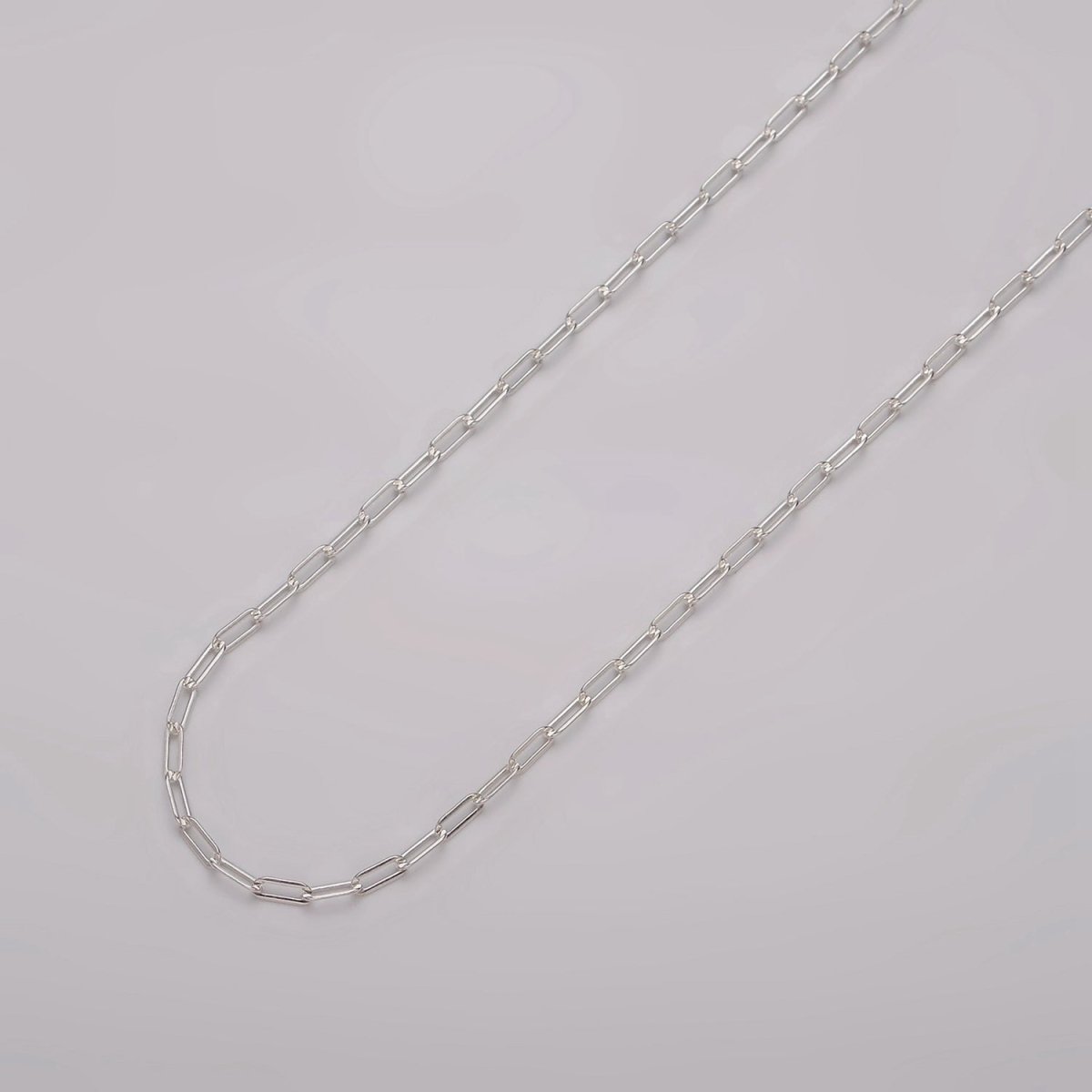 OS 925 Sterling Silver Chain by the Yard- 1.7mm Cable Chain - Thin Delicate Silver Chain Wholesale Chain for Jewelry Making ROLL-1481 Clearance Pricing