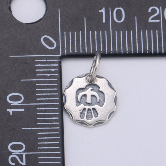 925 Sterling Silver Seagull Charm, Beach Charm Silver Bird Charm for Necklace Bracelet Earring, Seagull Bird Charm, SL-HJ-105