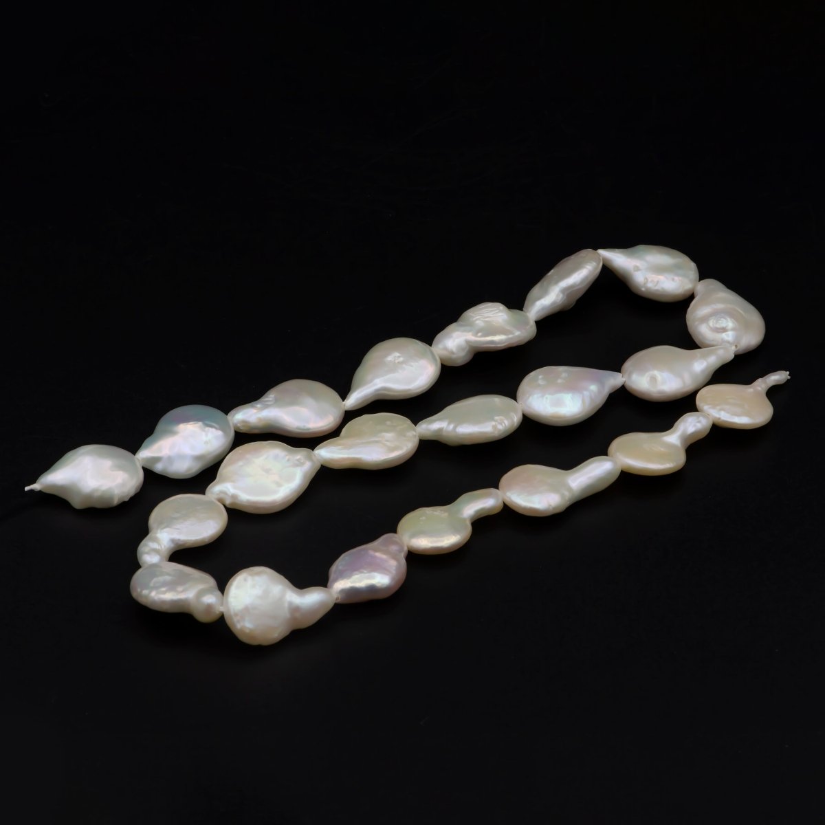 9.5-13.2mm Genuine Natural Freshwater baroque pearl Beads, Big Size Irregular Keishi pearl beads, Bridesmaid Wedding Pearls Necklace | WA-582 Clearance Pricing