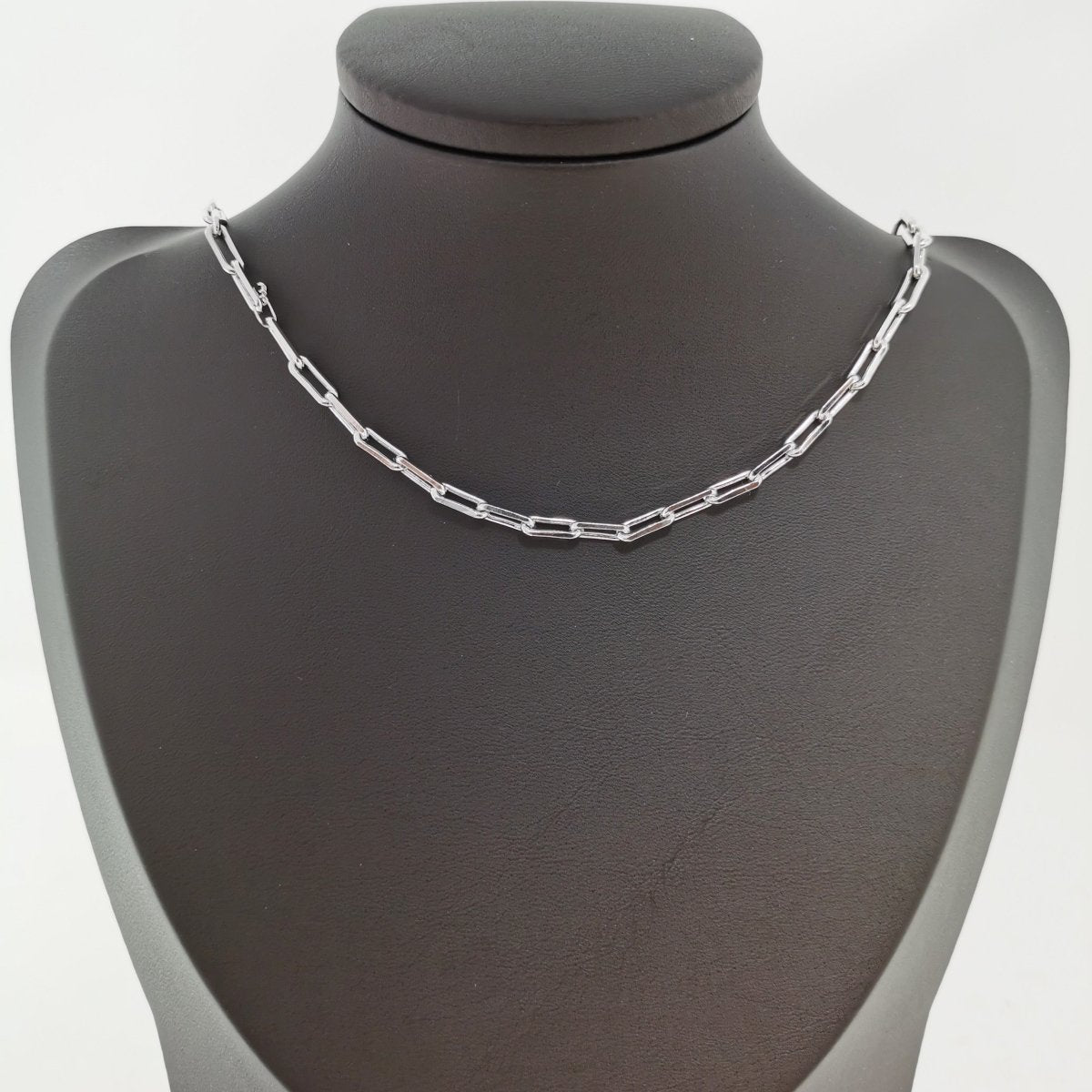 9X3mm Dainty Rectangle Link Necklace, Silver PAPER CLIP Chain by Yard For Necklace, Bracelet, Anklet Component | ROLL-197 Clearance Pricing