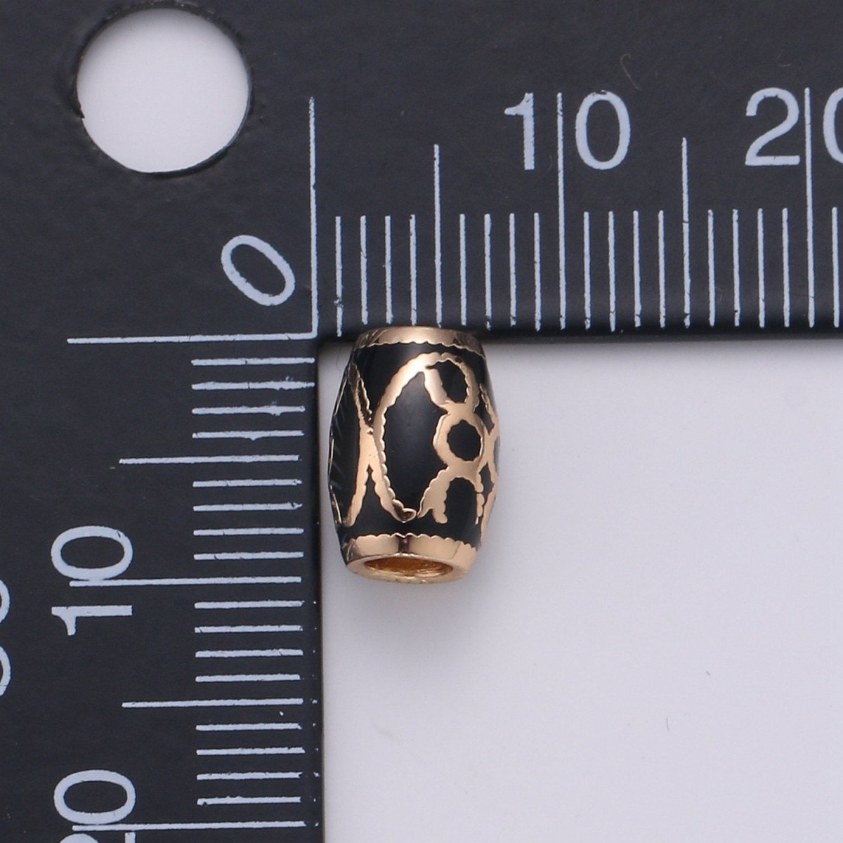 9x7mm Gold Beads - Drum Beads - Barrel Beads - Large Hole Beads - Gold Beads - Antique Gold Beads for Bracelet Component Supply, BDGF-401/B369
