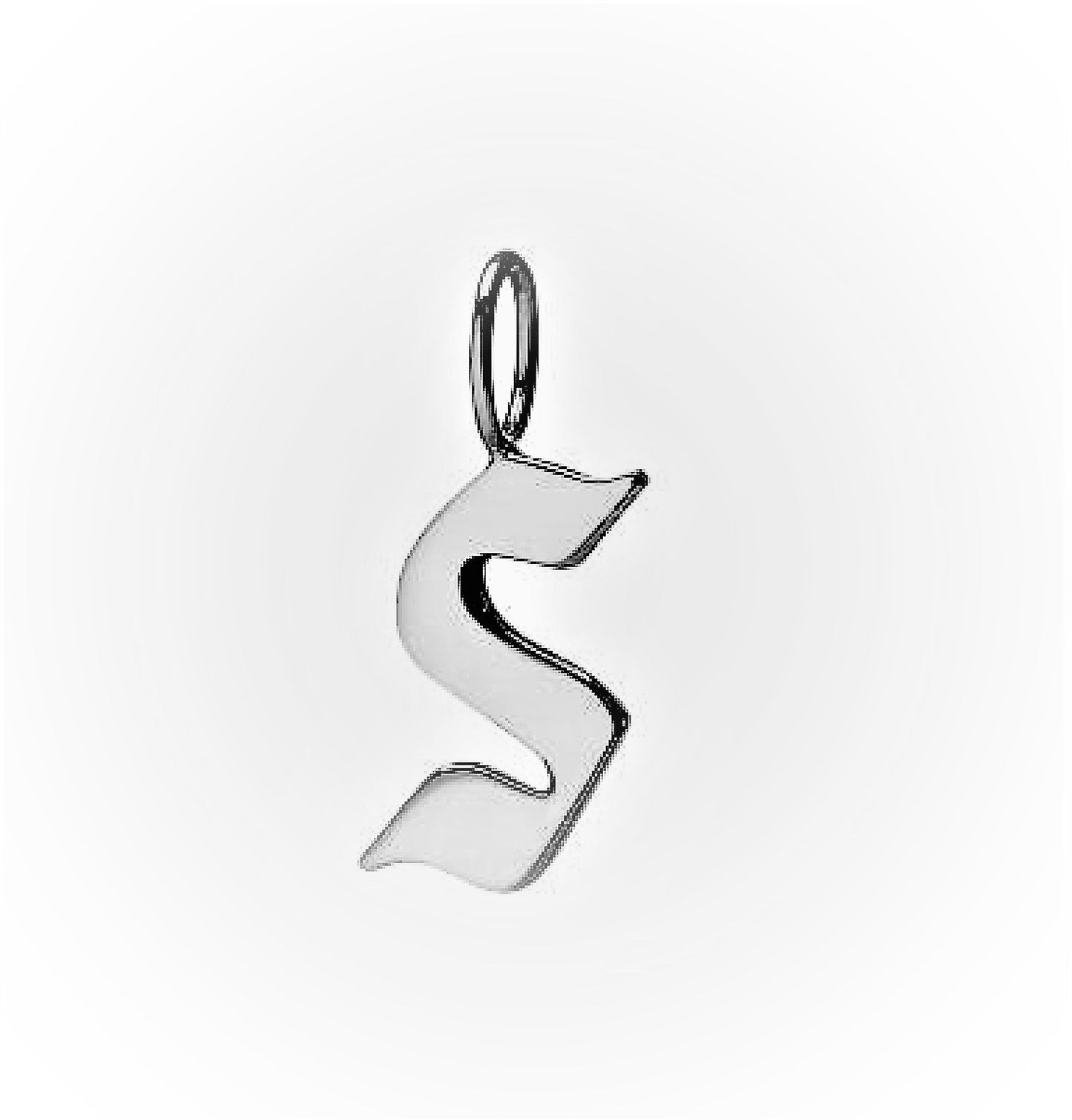 Gold Filled Charm Personalized Gotic Initial Letter Charm Necklace, Custom Old English Font Style, Delicate Initial Necklace For Women Men (Small) | A-213 to A-238, A-240 to A-265