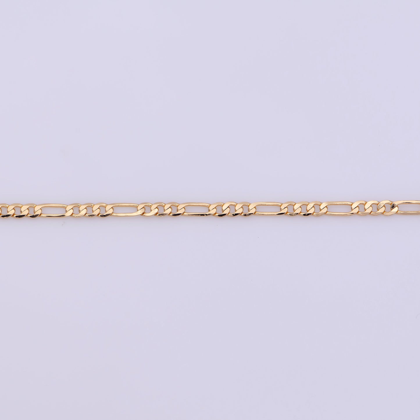 18K Gold Filled Figaro Necklace, 23.5 Inch Figaro Finished Chain For Jewelry Necklace Making, Dainty 2mm Figaro Necklace w/ Lobster Clasps | CN-388