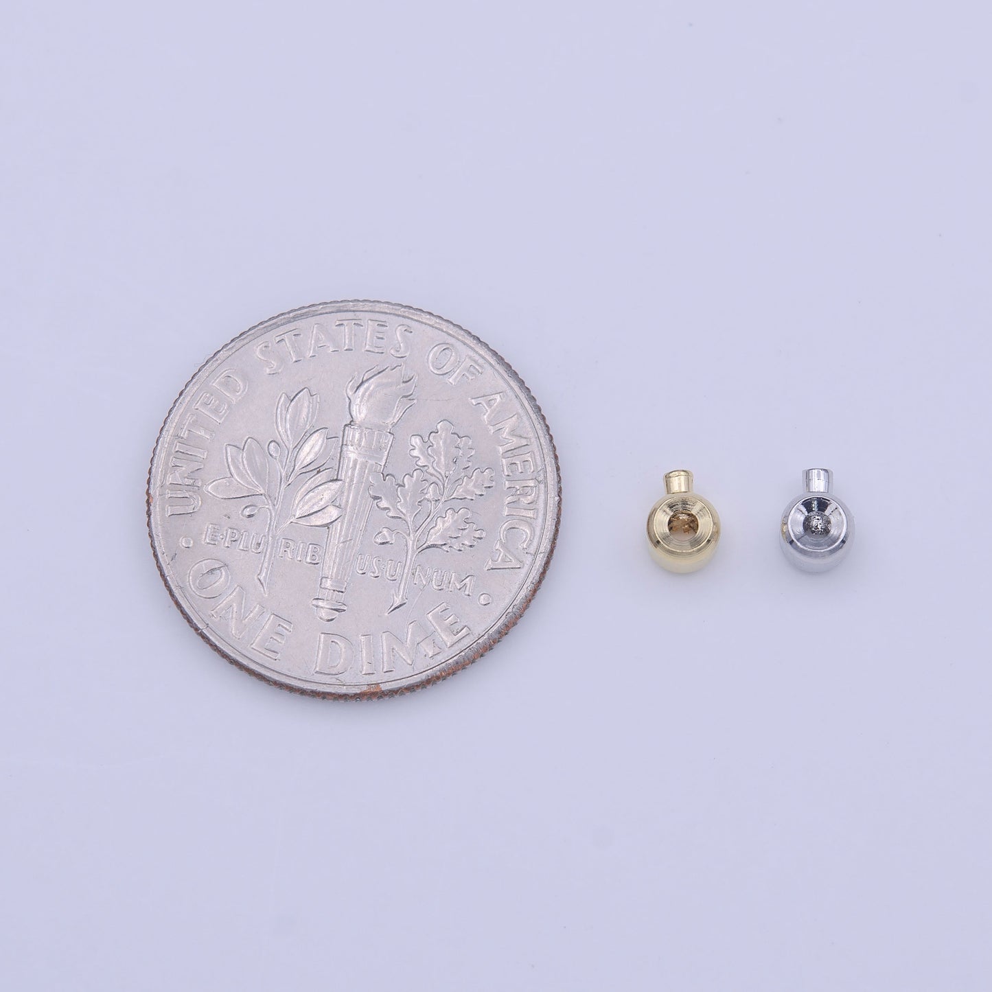 12 Pieces Gold Filled Jewelry Bead Connector Link Crimp Supply Making in Gold & Silver | B-608 B-611