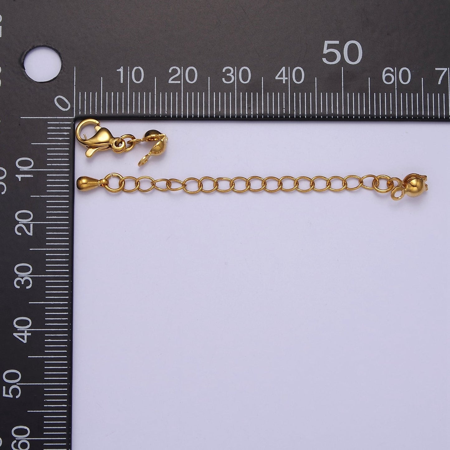 24K Gold Filled Chain Extender & Lobster Clasps Closure & Clamshell Crimp Knot Cover Jewelry Supply Set L-721