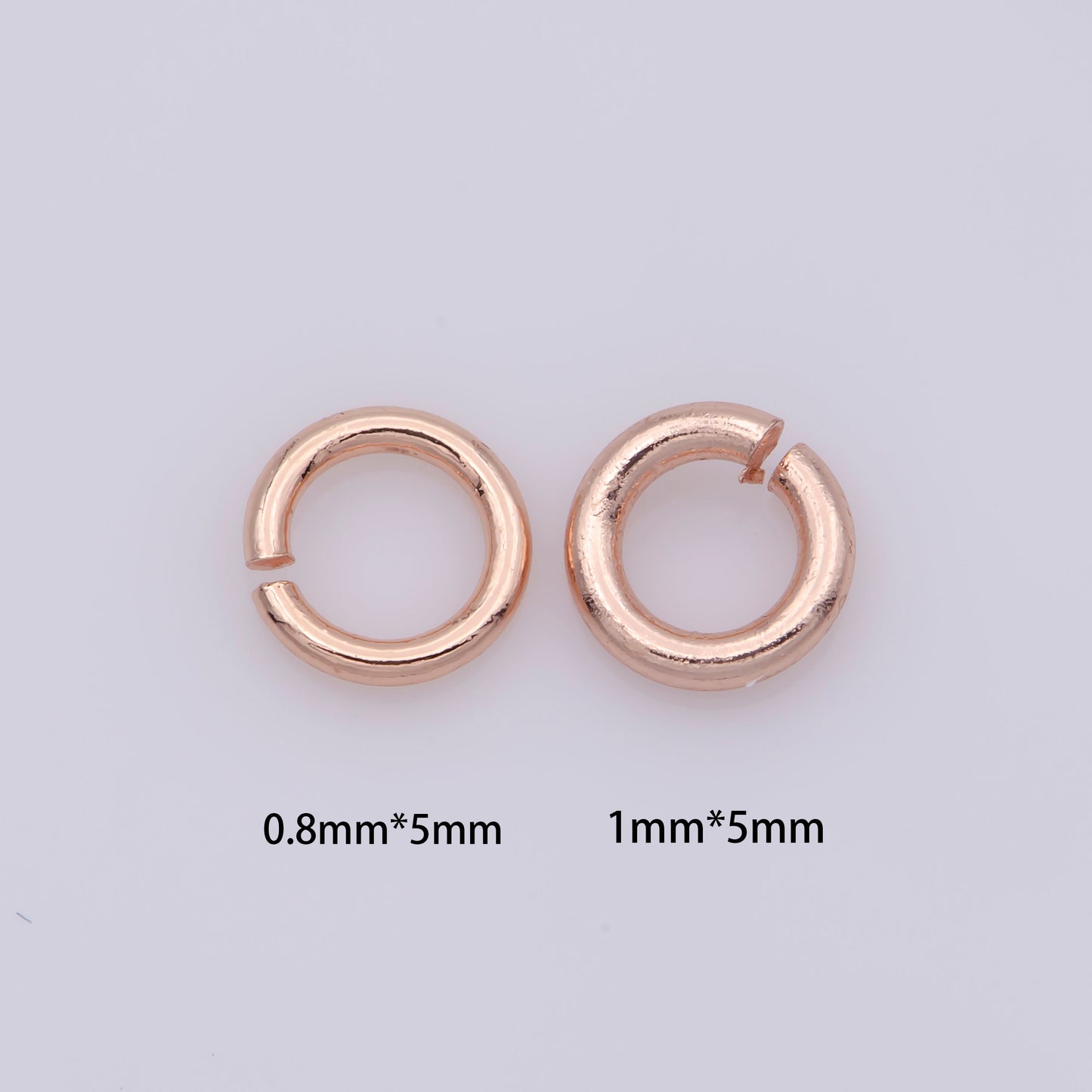 110 / 160 pcs 5mm 18ga 22 gauge Real Gold Plated Open Jump Rings Rhodium Plated Rose Gold Black Gun Metal O Ring 5 mm Attach Charm Clasp