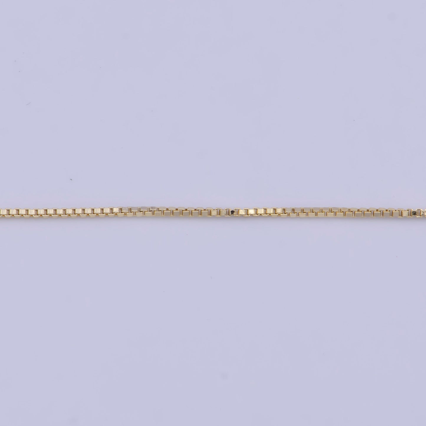 14K Gold Filled Box Chain Minimalist Necklace Fine Chain Necklace 18.0 inch Length, 0.6mm Width Ready to Wear | WA-1113 Clearance Pricing