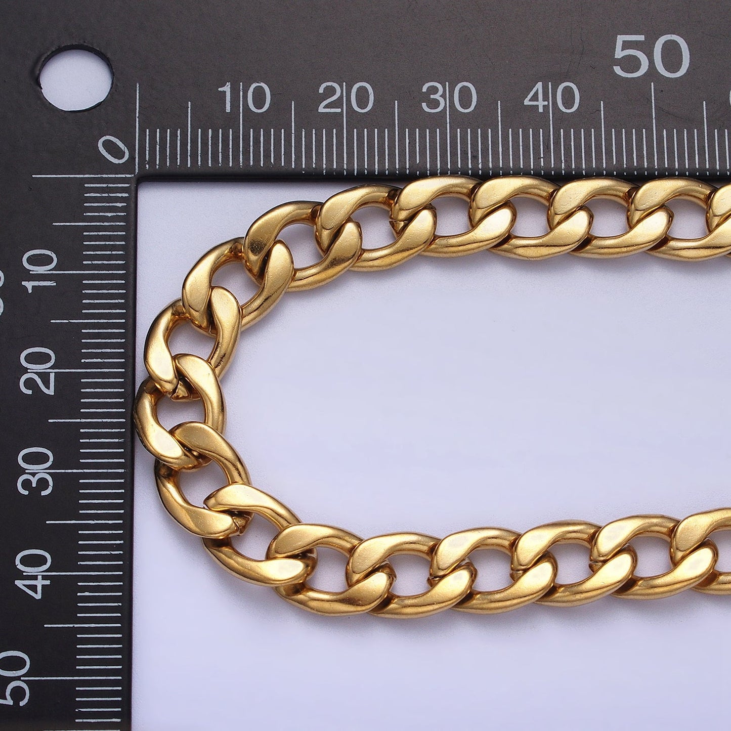 Long Gold Miami Cuban Curb Chain Necklace Stainless Steel 8.5mm Thick Men's Chain 23.5 inch Necklace | WA-1589 WA-1590 Clearance Pricing