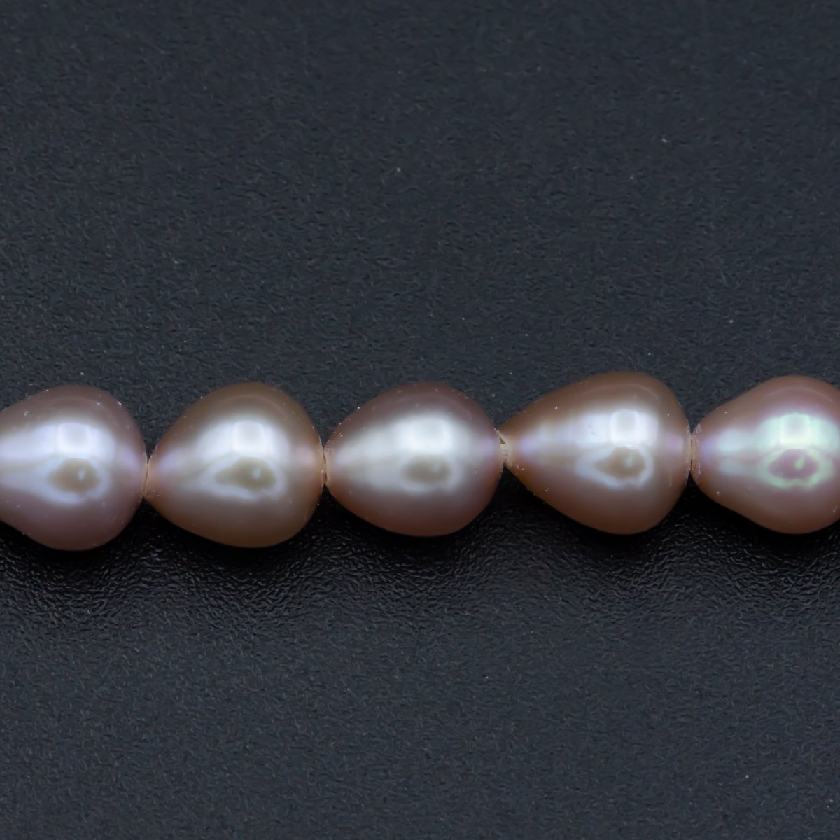 AAA 5.5mm Pink Champagne rice freshwater pearl teardrop pearl per Strand Wholesale Bulk | WA-564 Clearance Pricing