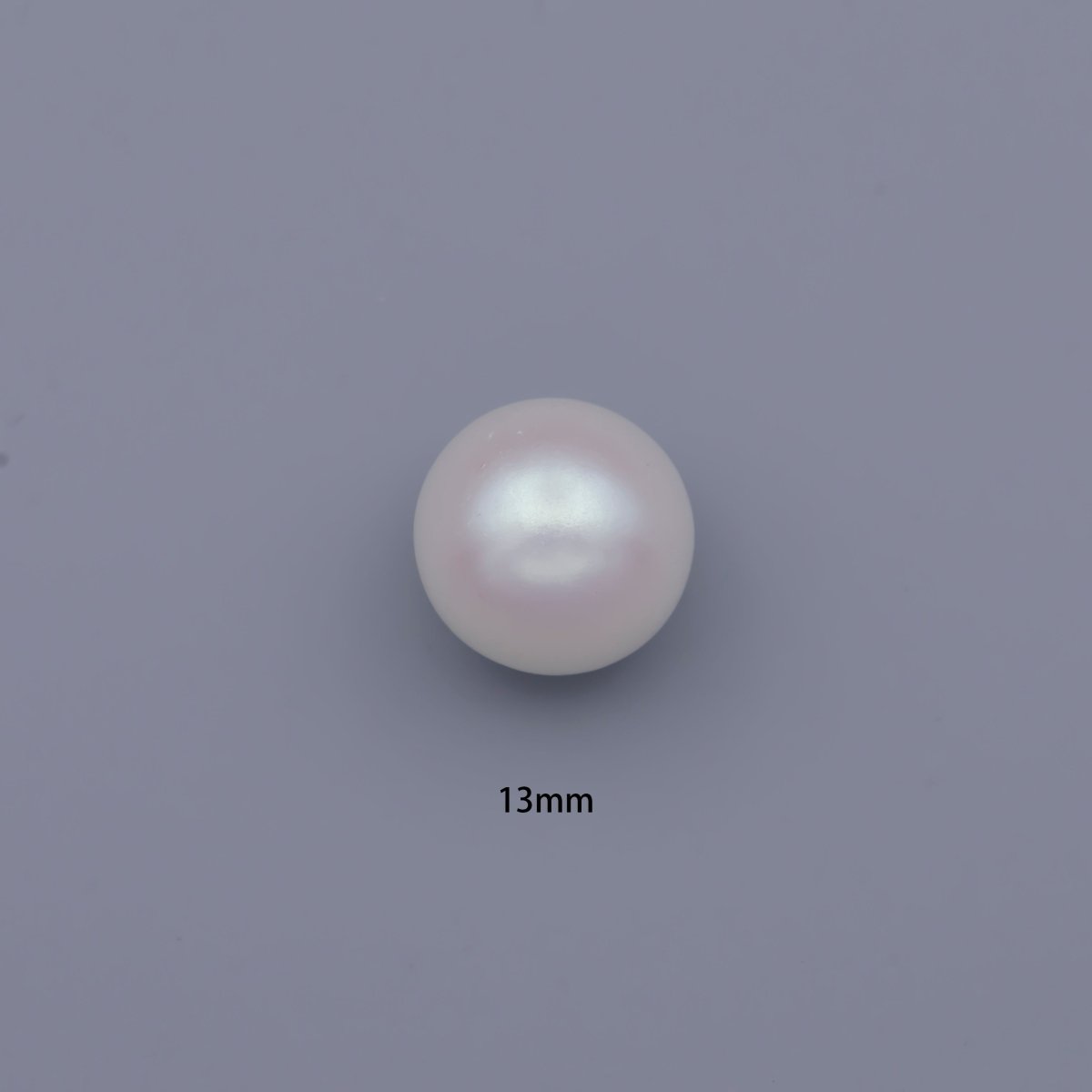 AB Iridescent White Acrylic Pearl Beads, Gumball Round Beads 10mm, 13mm P-1832 P-1834