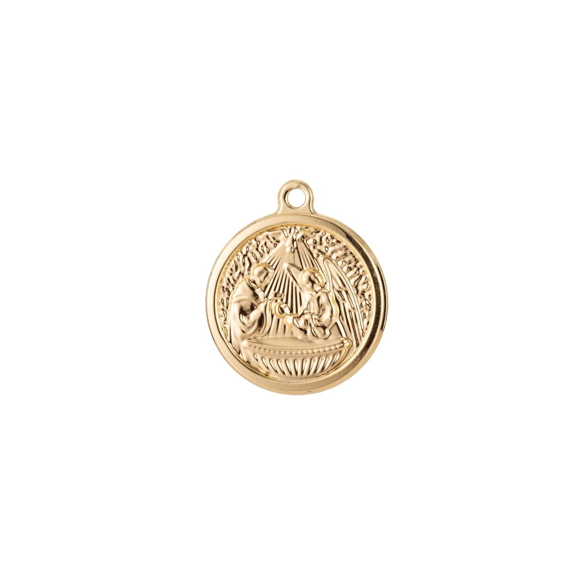 Angel Baby Dedication Gift Idea / Baby Baptism Charm Pendant for Necklace Jewelry Making E-461