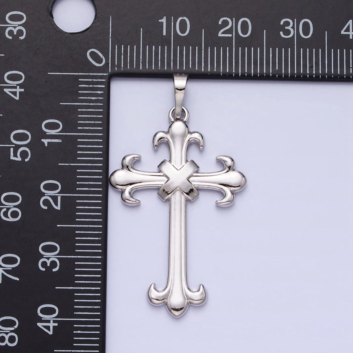 Antique Cross Pendant Victorian Inspired Cross Charm Religious Jewelry Making AA249