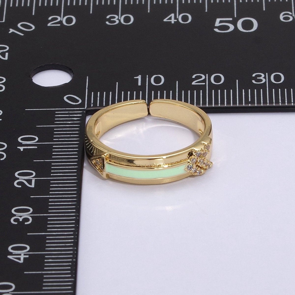 Arrow Band Ring Silver Dainty Ring Gold Direction Ring Colorful Enamel Ring Adjustable Ring Everyday Ring , Clear Pave Ring U-035~U-038