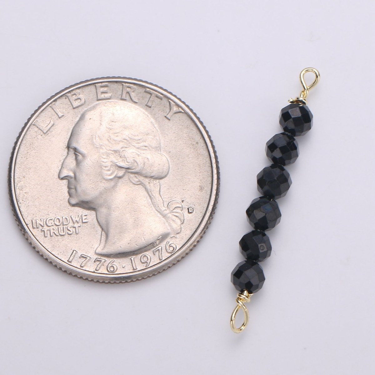 beads Connector for Necklace Bracelet Earring jewelry supplies Component in 14k Gold Filled wire Finding Natural Stone Beads F-530 - F-542