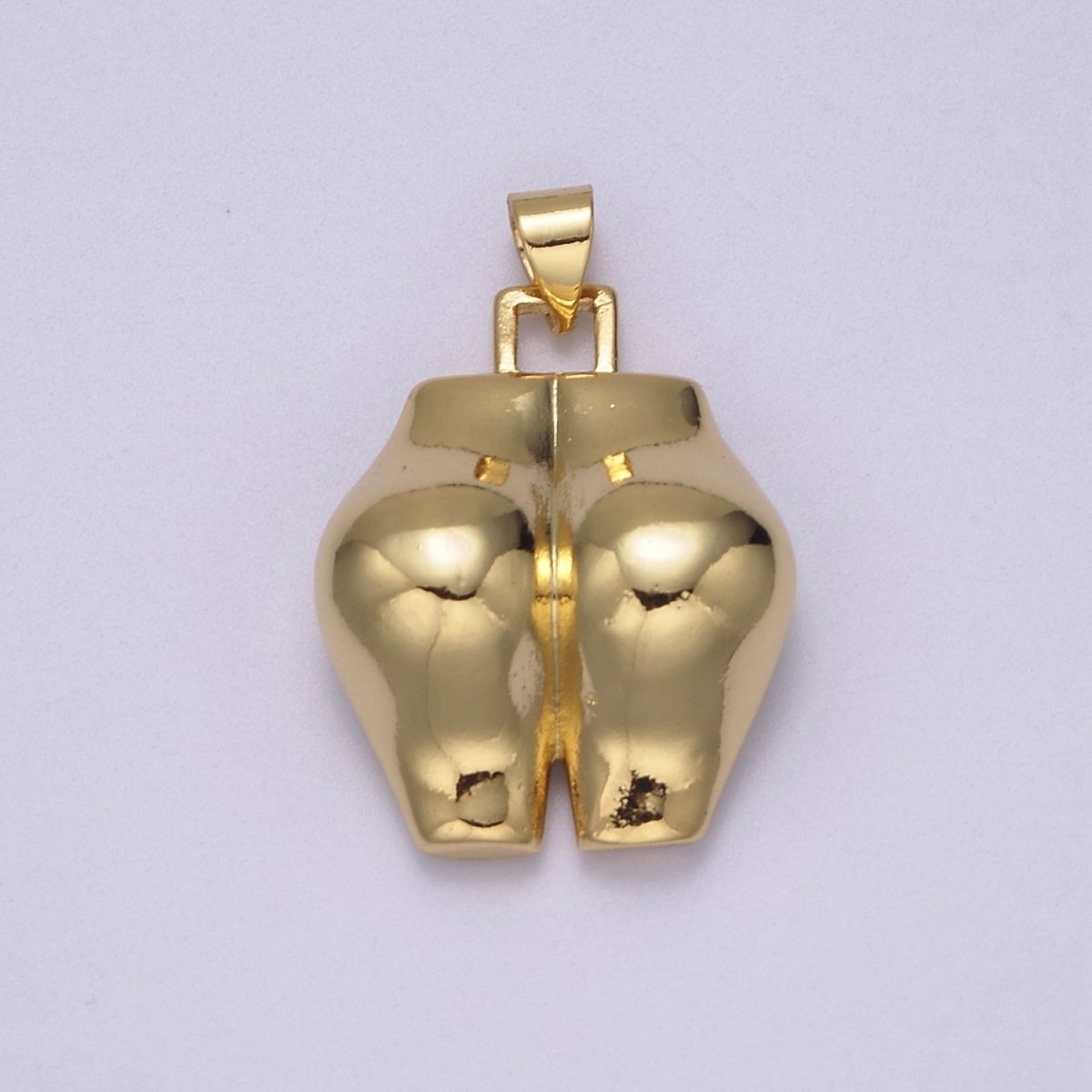 Big Gold Filled Bootylicous Booty Pendant // Butt Ass Charm //  La Femme Necklace Charm Jewelry J-353