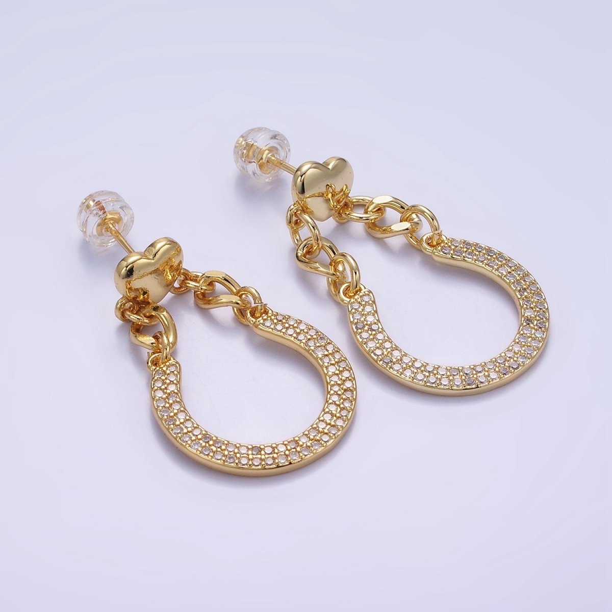 Big Horseshoe Stud Earring in 14k Gold Filled Equestrian Jewelry | AE483