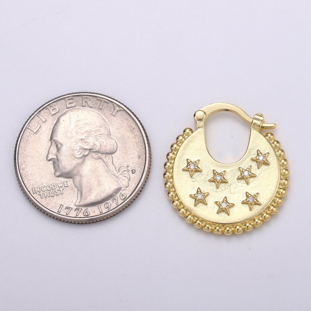 Big Statement Gold Earrings, Gold Fan Earrings, Large Star Gold Earrings, Women Celestial Earrings Bold Statement Jewelry Q-338