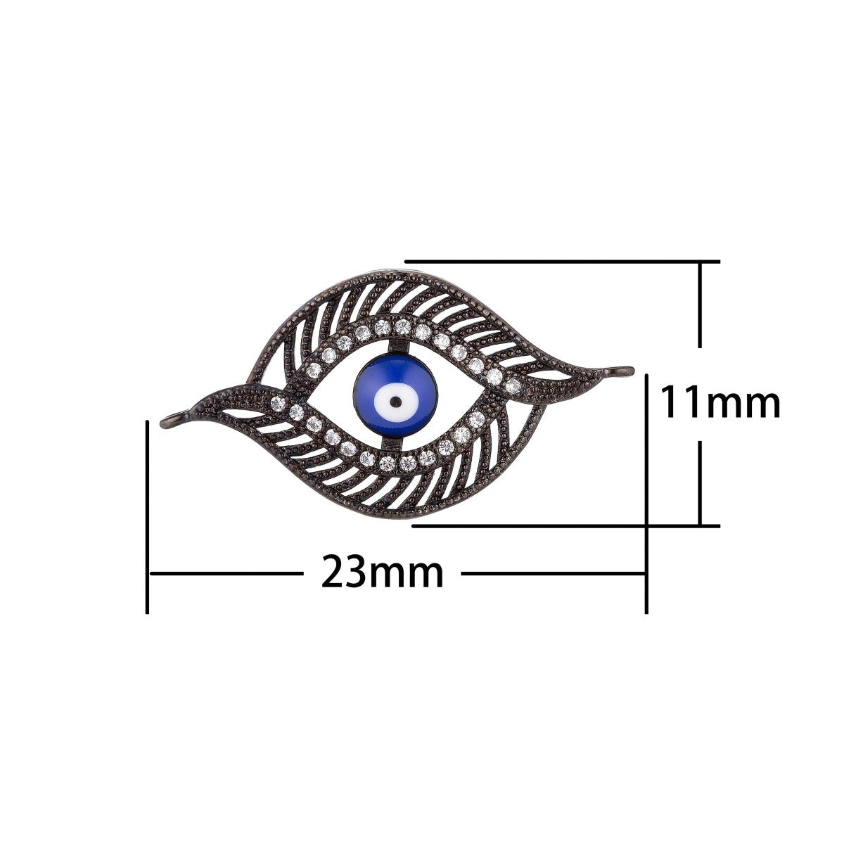 Black Blue Eye Connector  F-020