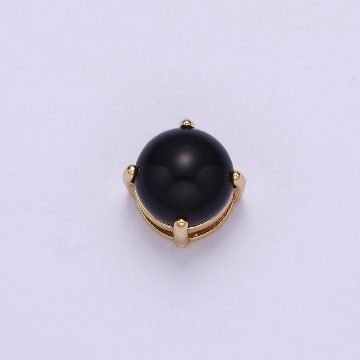 Black Round Ball Bead For Bracelet Necklace Spacer B-227