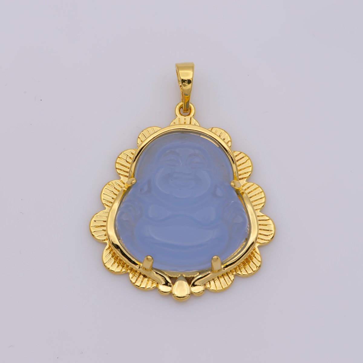 Blue Jade Buddha Pendant in Silver Green Jade Buddha Pendant in Silver AH266-AH268