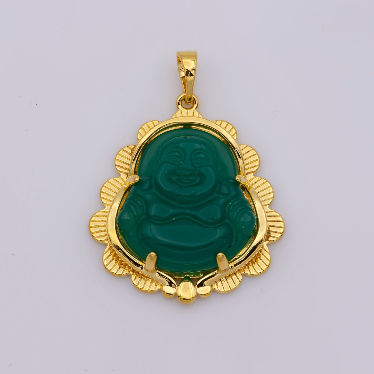 Blue Jade Buddha Pendant in Silver Green Jade Buddha Pendant in Silver AH266-AH268