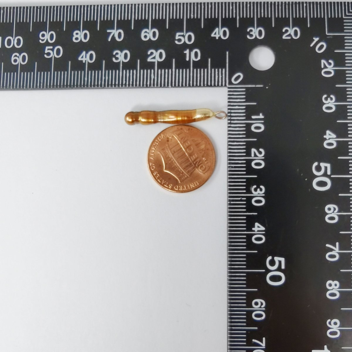 Chocolate Pearl Gold Filled Charm P-1796
