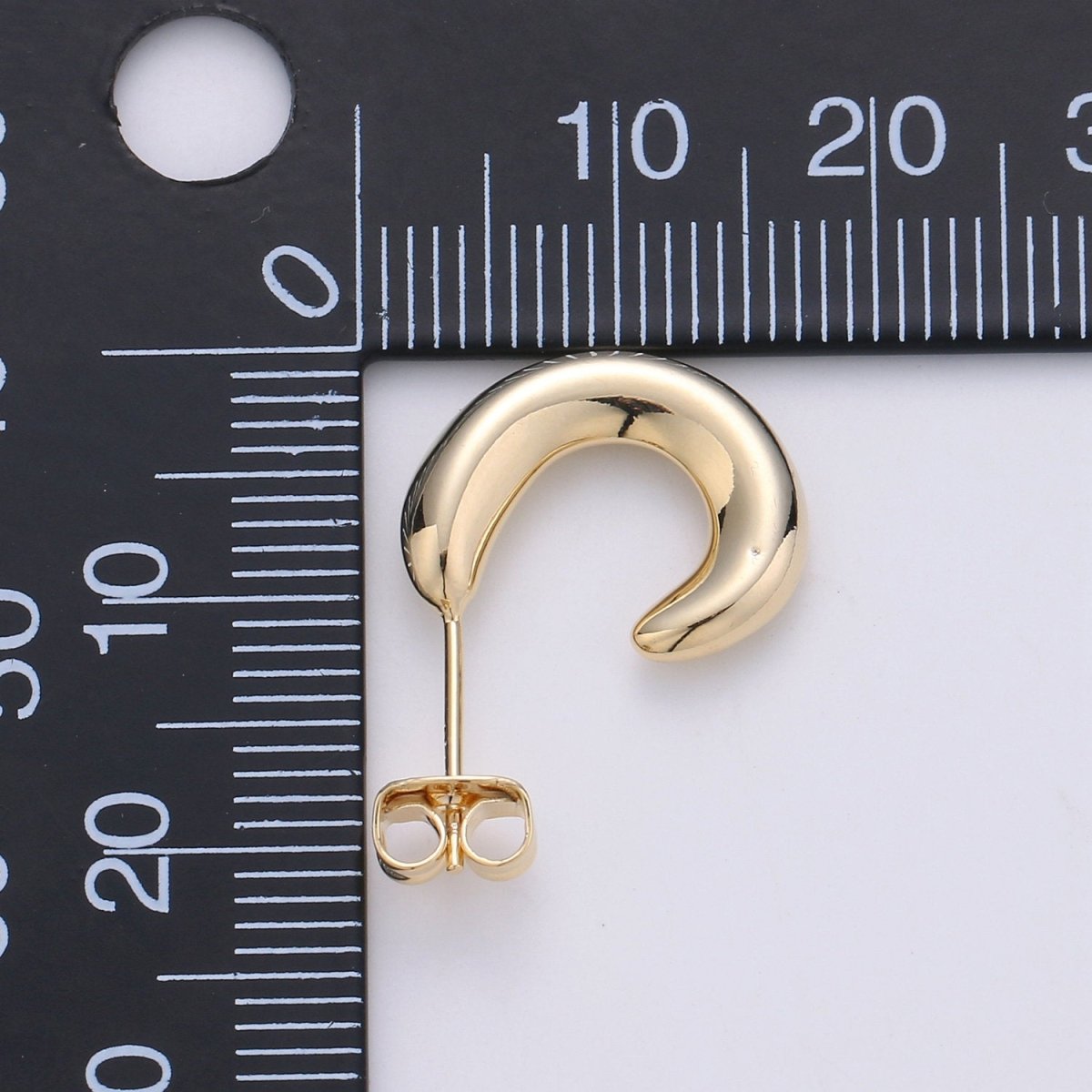 Chunky Gold Filled Hoop Earrings, Fat Hoop Earrings, Chubby Hoop Earrings, Gold Hoop Earrings statement earring | K-433