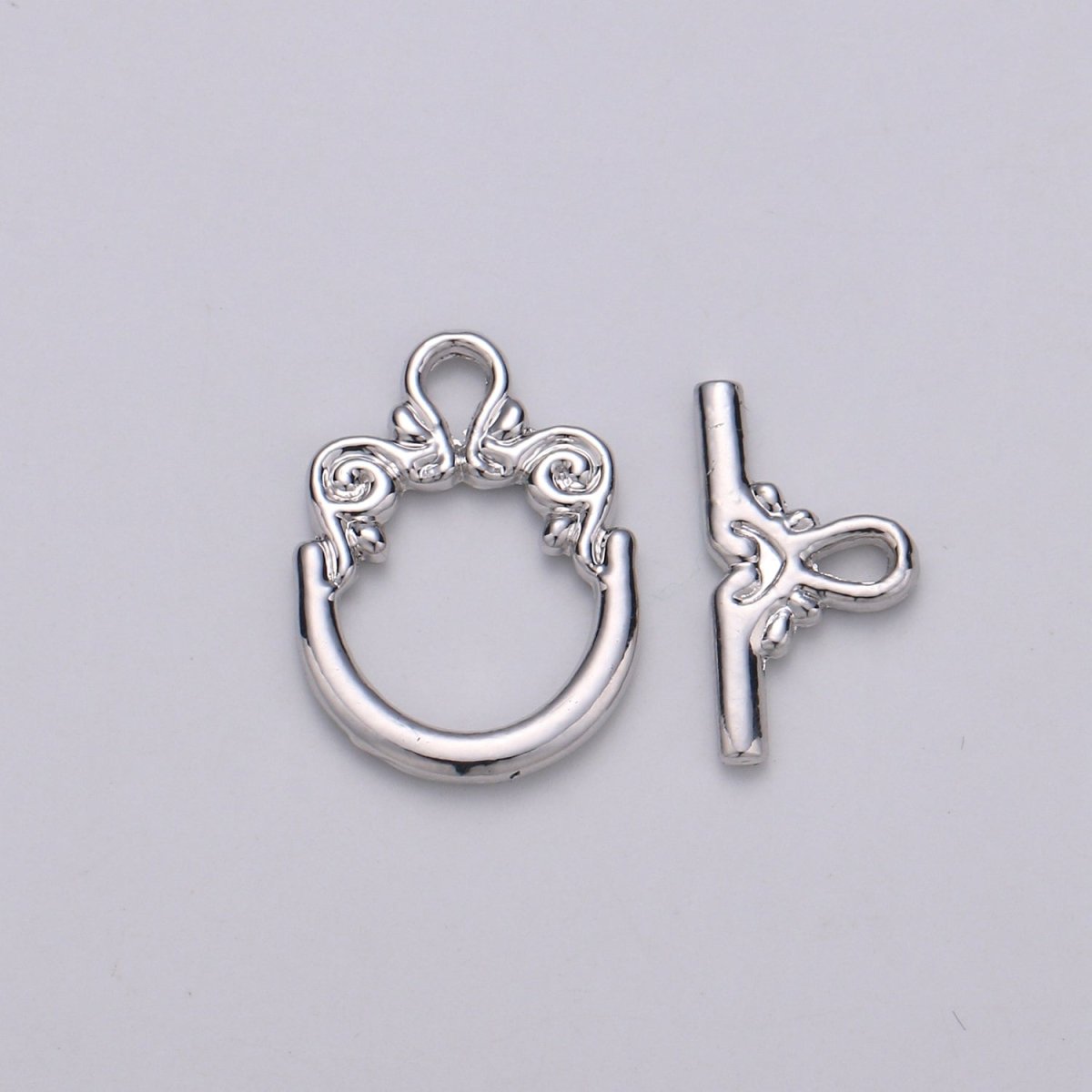 Classic Vintage Style Flower Cloud Gold Filled Toggle Clasp For Necklace Bracelet Anklet Jewelry Making L-050~L-053
