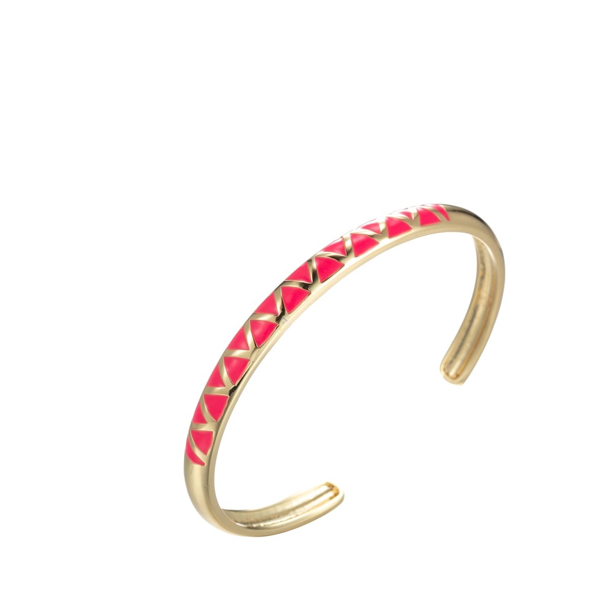 Colorful Enamel Adjustable Bangle Bracelet, 18K Gold Filled Enamel Open Bracelet, stacking bracelet | WA-046 to WA-054 Clearance Pricing
