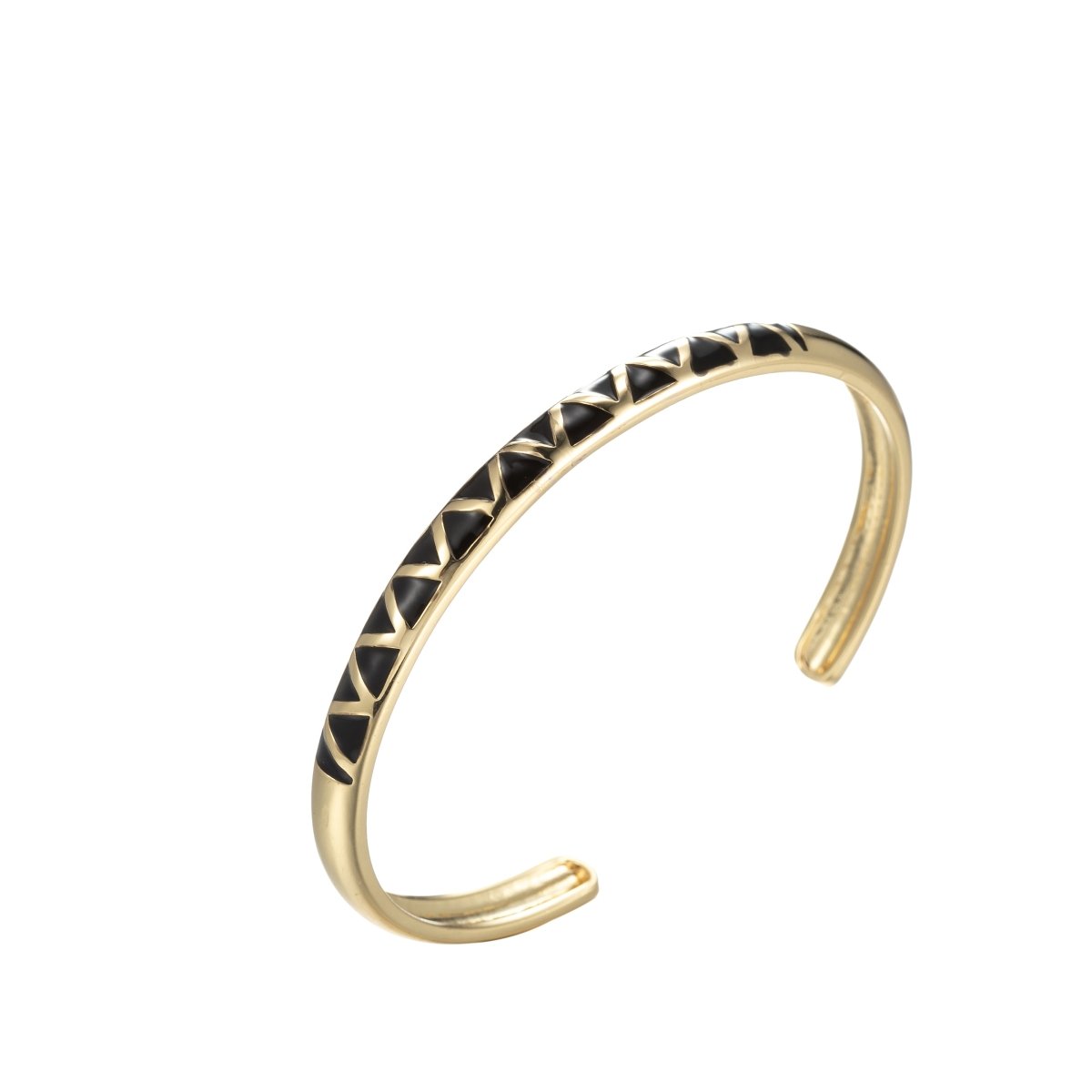 Colorful Enamel Adjustable Bangle Bracelet, 18K Gold Filled Enamel Open Bracelet, stacking bracelet | WA-046 to WA-054 Clearance Pricing