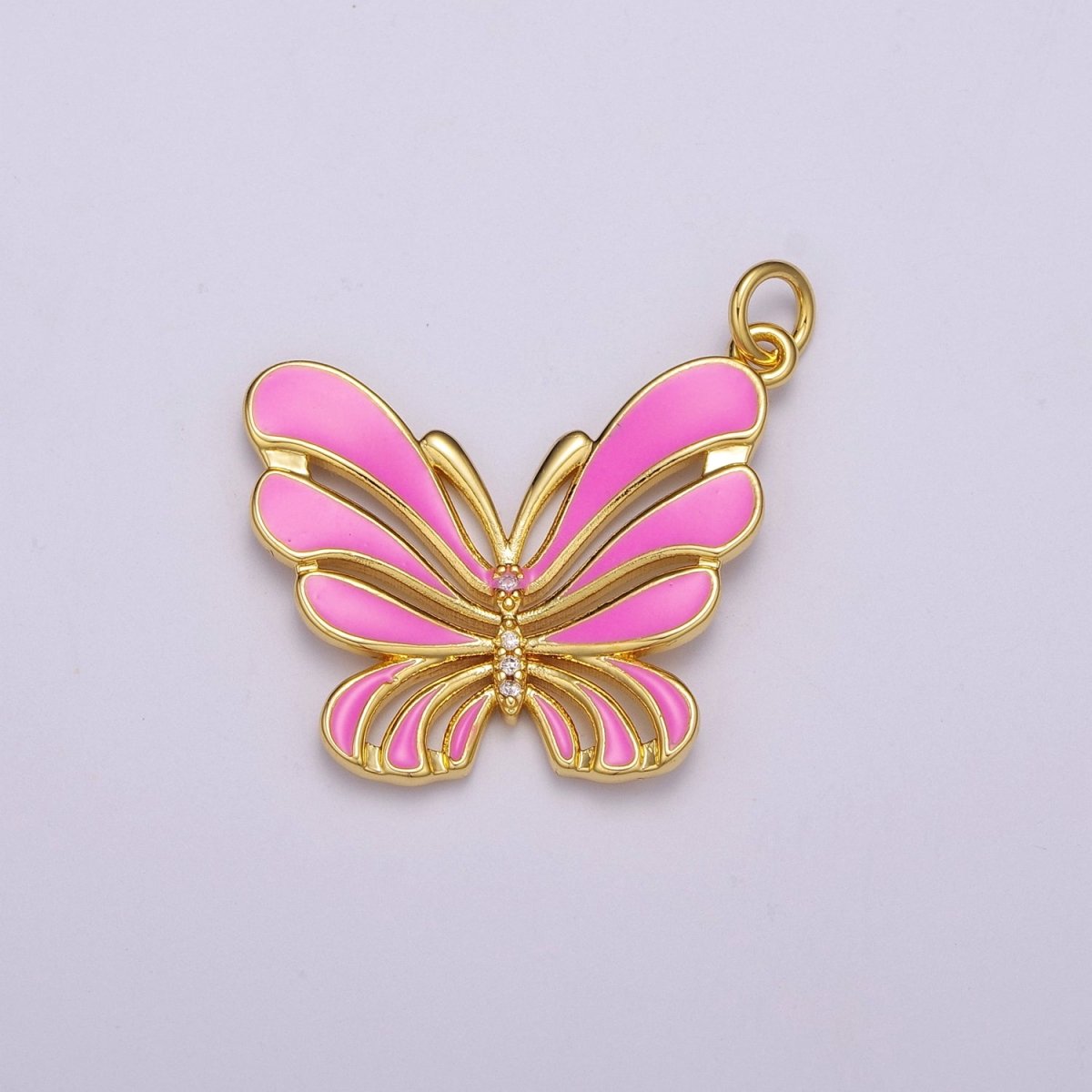Colorful Enamel Butterfly Charm Necklace Bracelet Earring Pendant Gold Filled Mariposa Charm M-801 M-802 M-803