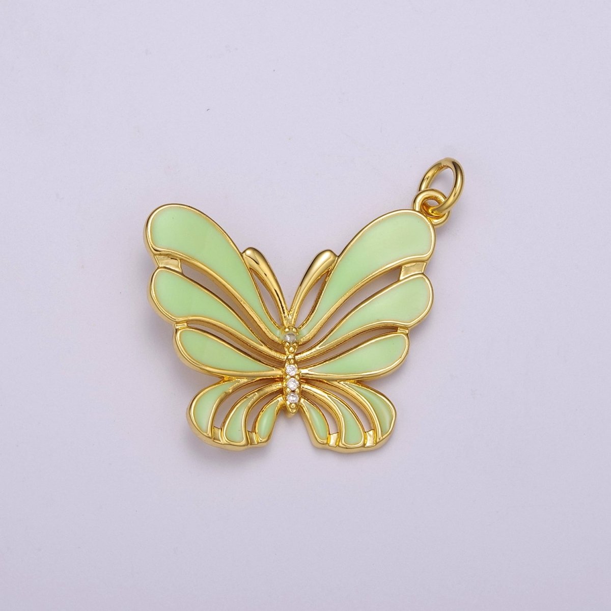 Colorful Enamel Butterfly Charm Necklace Bracelet Earring Pendant Gold Filled Mariposa Charm M-801 M-802 M-803