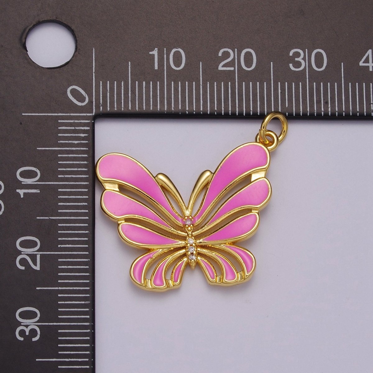 Colorful Enamel Butterfly Charm Necklace Bracelet Earring Pendant Gold Filled Mariposa Charm M-801 M-802 M-803