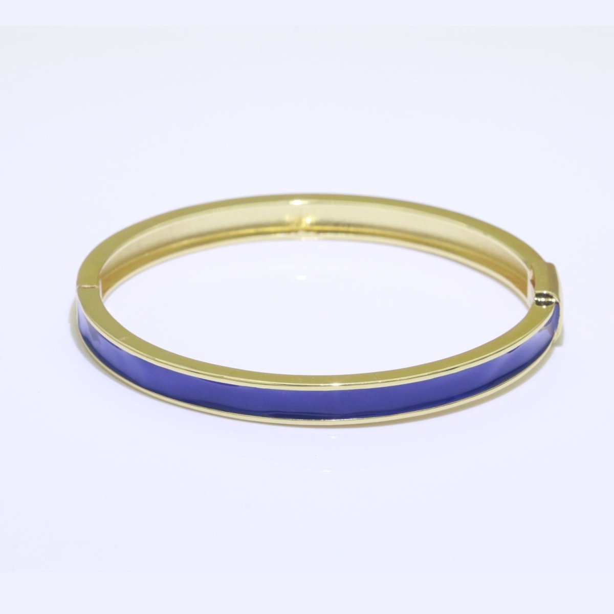 Colorful Enamel Stackable Bangle Bracelet, 14K Gold Filled Enamel Bangle Fashion Jewelry