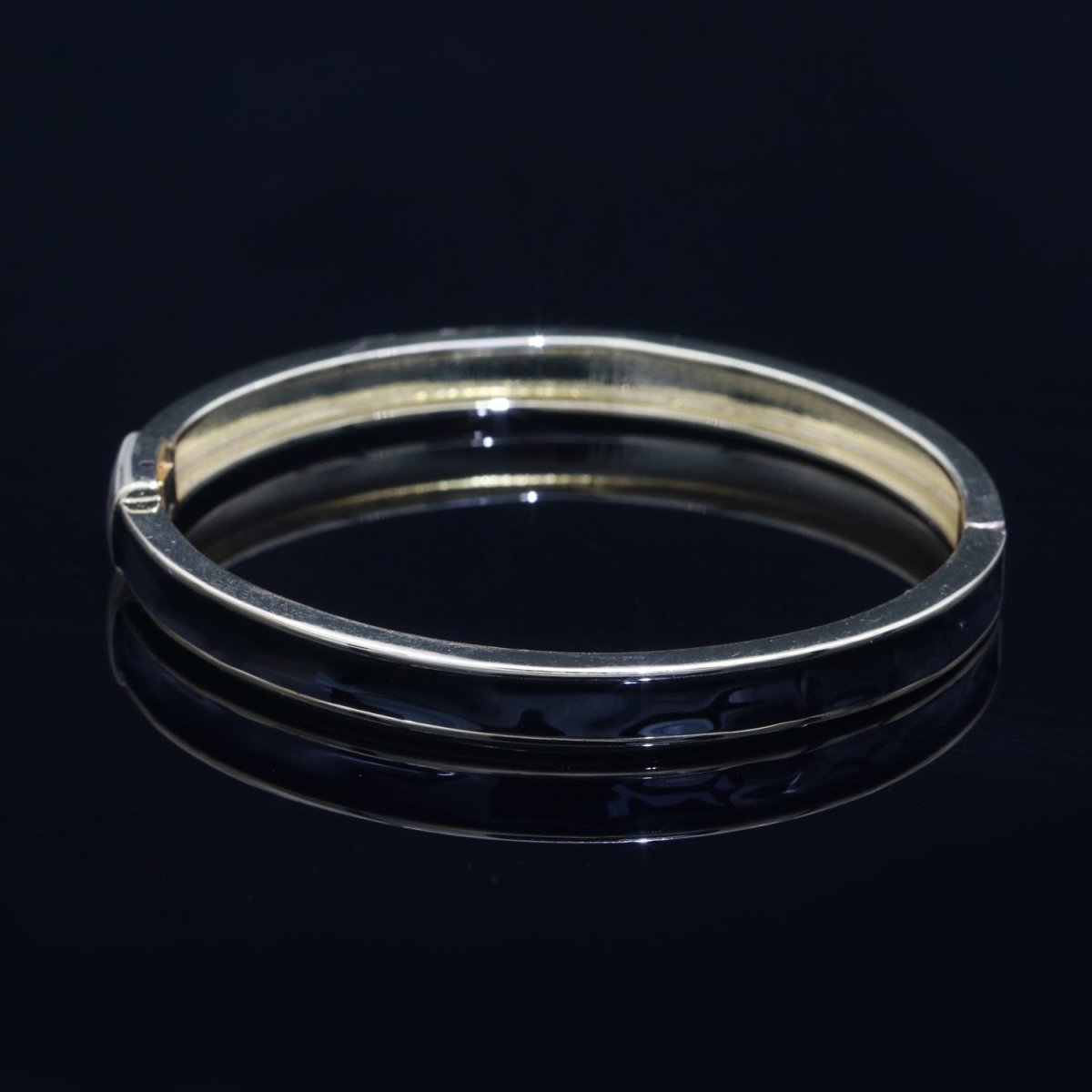 Colorful Enamel Stackable Bangle Bracelet, 14K Gold Filled Enamel Bangle Fashion Jewelry