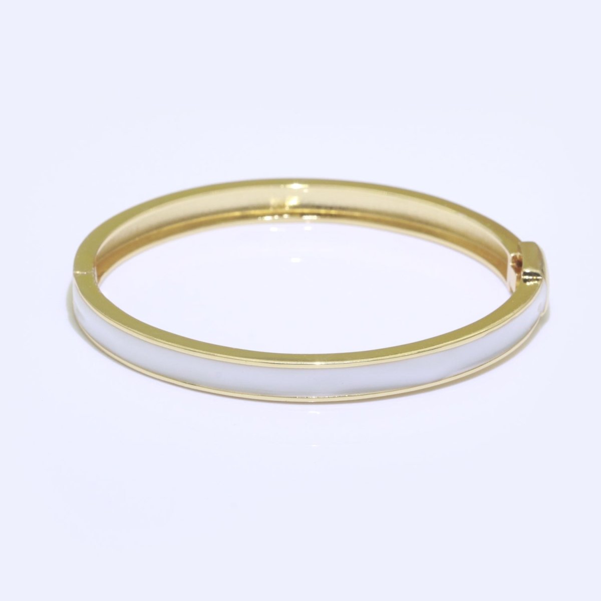 Colorful Enamel Stackable Bangle Bracelet, 14K Gold Filled Enamel Bangle Fashion Jewelry