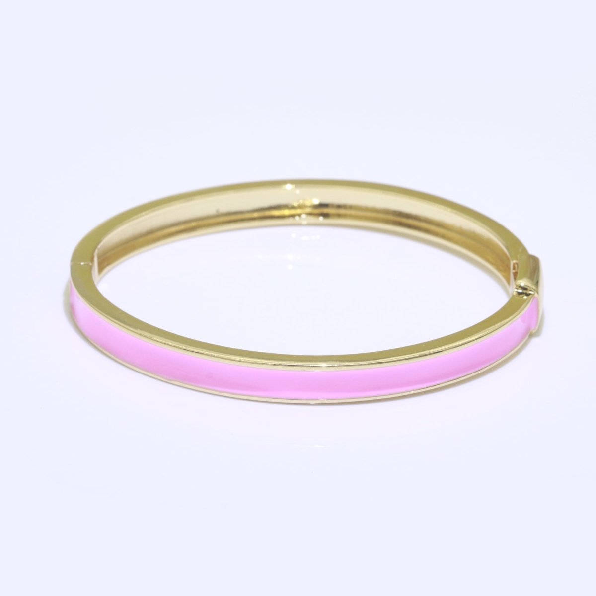 Colorful Enamel Stackable Bangle Bracelet, 14K Gold Filled Enamel Bangle Fashion Jewelry