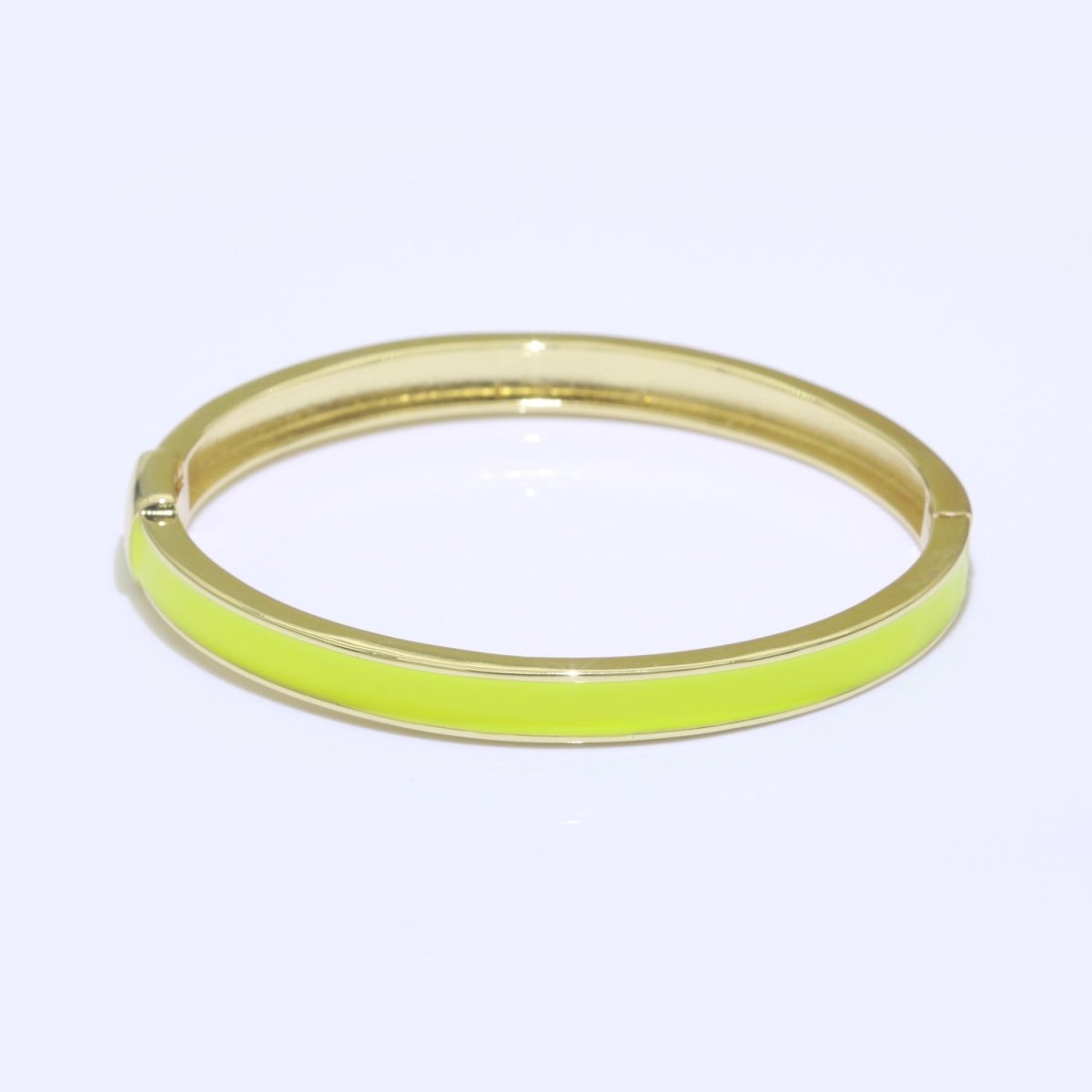 Colorful Enamel Stackable Bangle Bracelet, 14K Gold Filled Enamel Bangle Fashion Jewelry