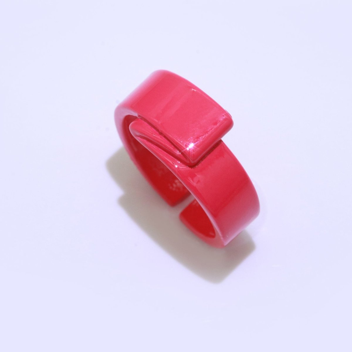 Colorful Neon Twisted ring, Y2K Trendy ring, Chunky enamel ring, Fun Summer ring Candy color ring, Gift for her